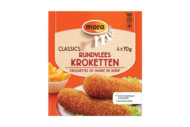 Kroket rundvlees Mora 280g 4x70 - oil, oven, airfyer
